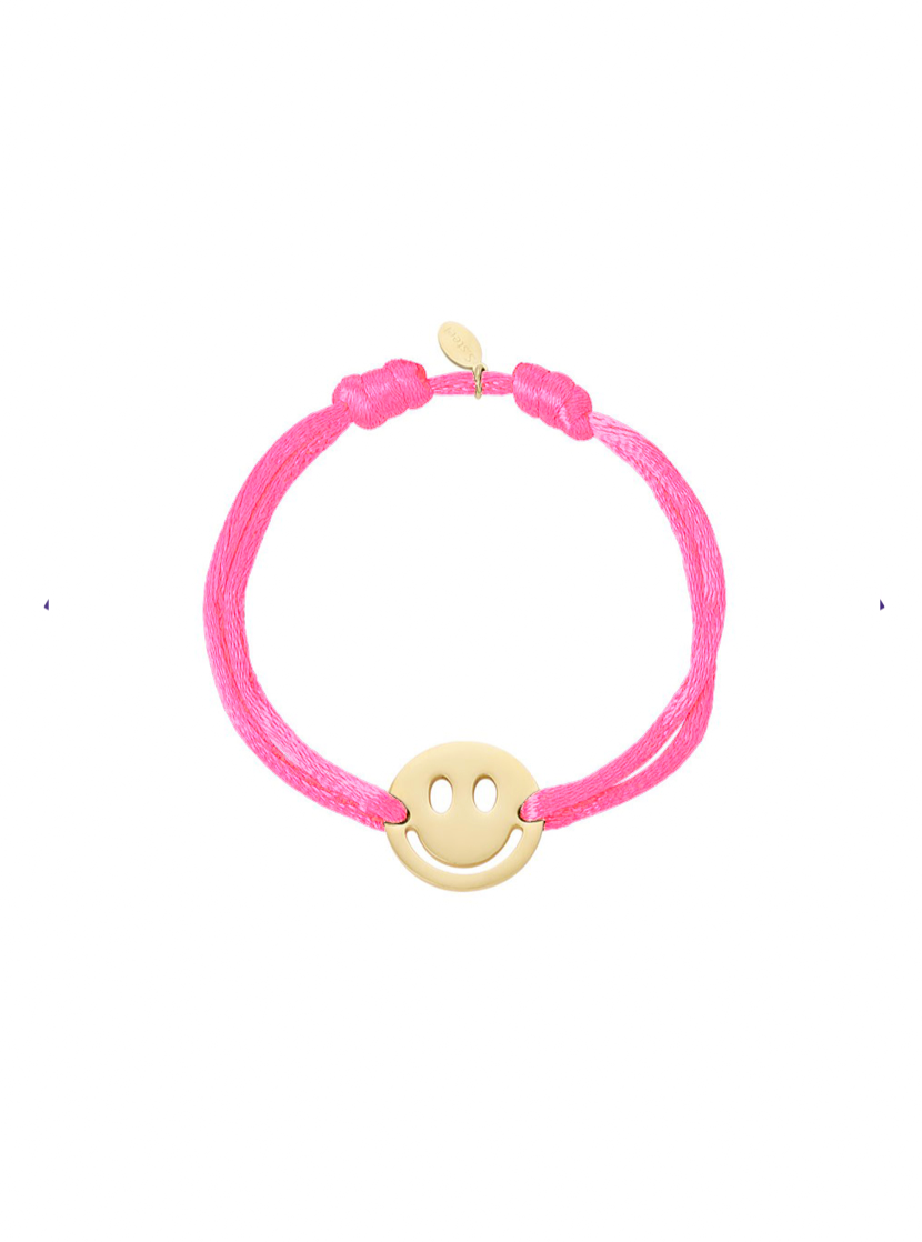 Armband Color Smiley - Roze