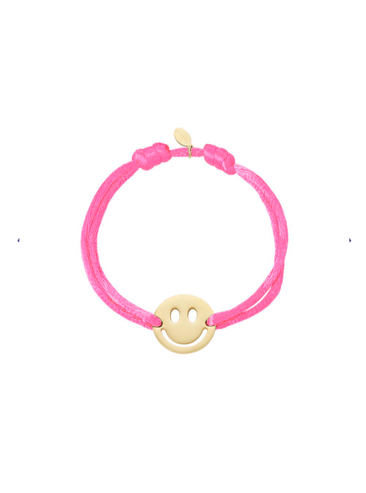 Armband Color Smiley - Roze