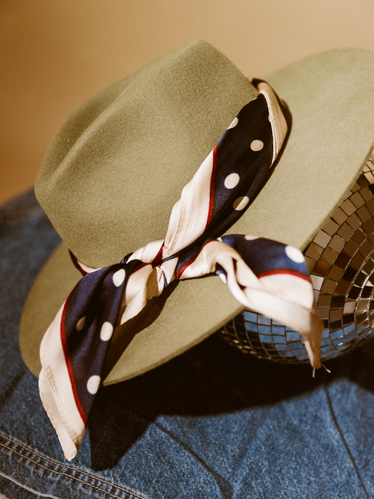 Sjaaltje Polka Dots  - Blue
