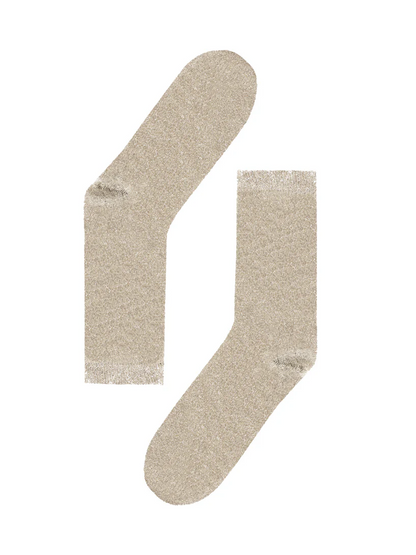 Glitter sokken - Nude