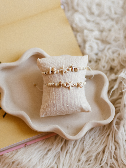 Armband Zeester Wit - Goud