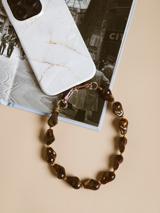 Telefoonkoord Trendy - Bruin