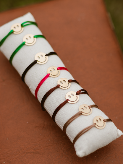 Armband Color Smiley - Bruin