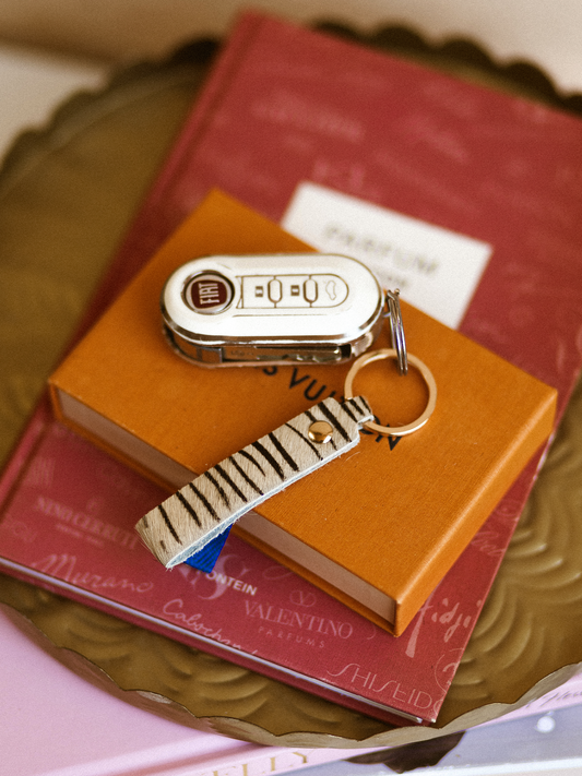 Sleutelhanger Zebra - Goud